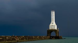 Light house in Port Washington, Wisconsin