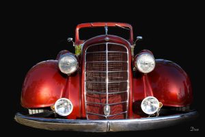 Red classic car